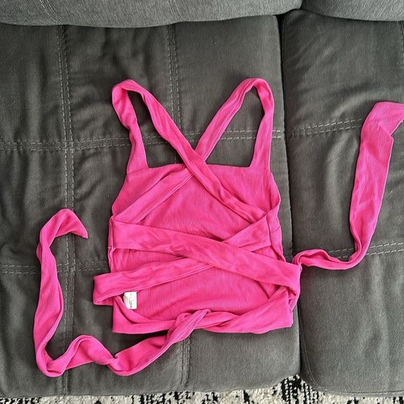 Pink Open Back Tank - Picture 2 of 3